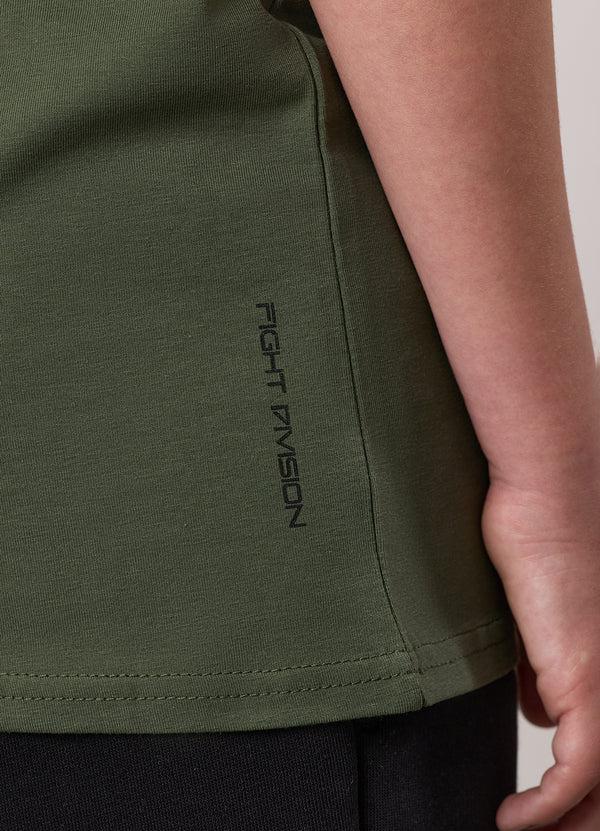 Gym King Kids Fight Division Tee Deep Olive