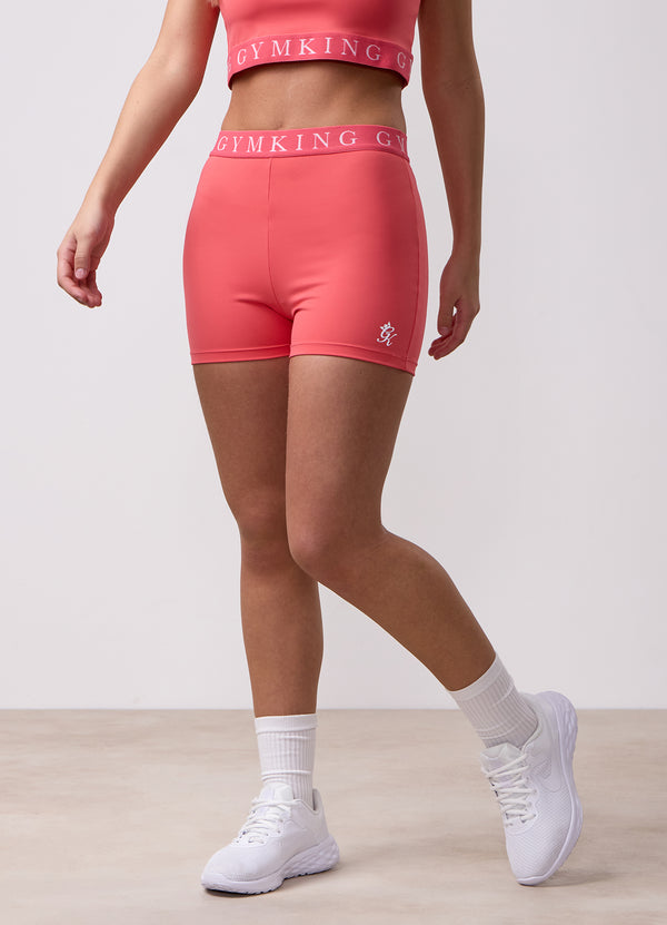 gym king Kids Impact 3" Short Coral