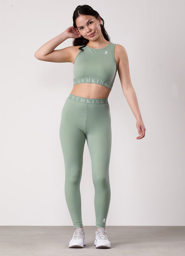 Gym King Kids Impact Legging Soft Sage