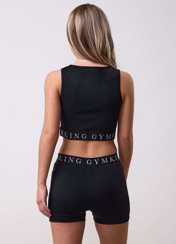 gym king Kids Impact Tank Black