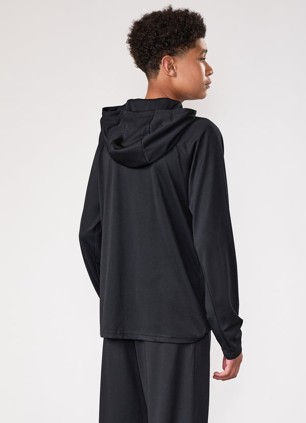 Gym King Kids Lightweight Poly Full Zip Black