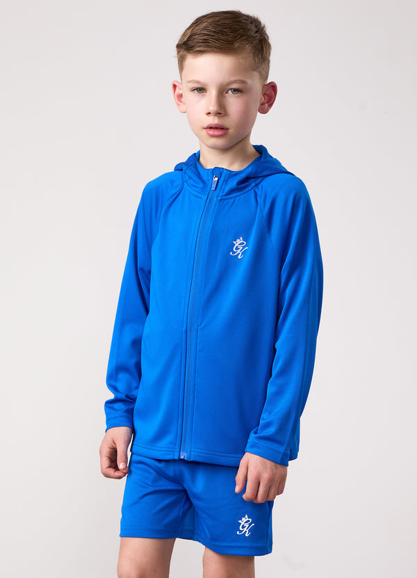 Gym King Kids Lightweight Poly Full Zip Sonic Blue
