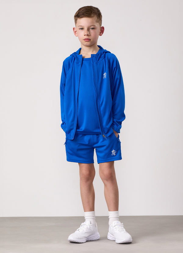 Gym King Kids Lightweight Poly Full Zip Sonic Blue