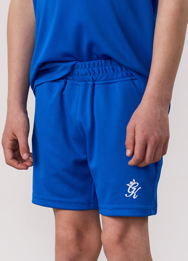 Gym King Kids Lightweight Poly Short Sonic Blue