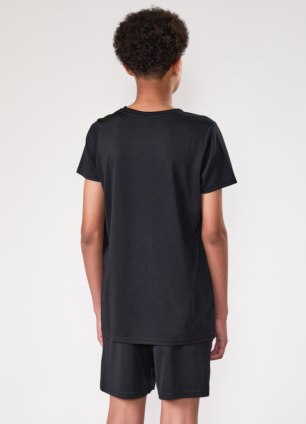 Gym King Kids Lightweight Poly Tee Black