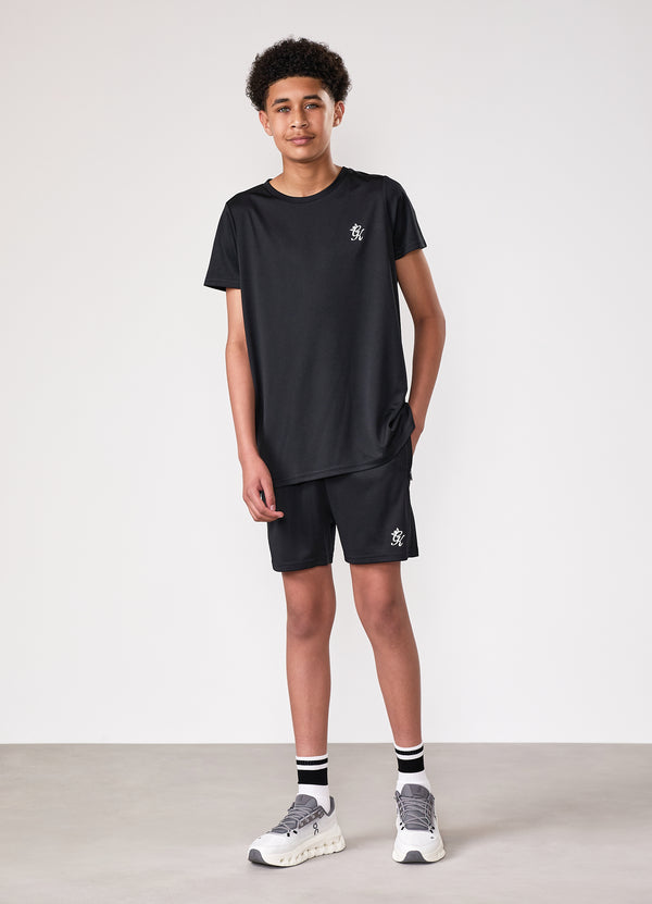 Gym King Kids Lightweight Poly Tee Black