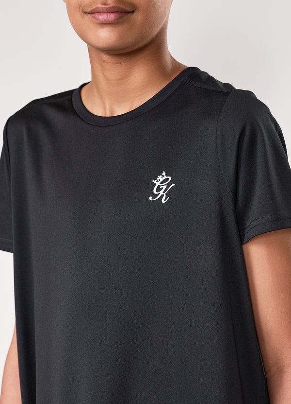 gym king Kids Lightweight Poly Tee Black