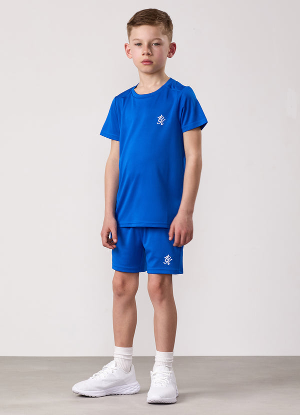 Gym King Kids Lightweight Poly Tee Sonic Blue