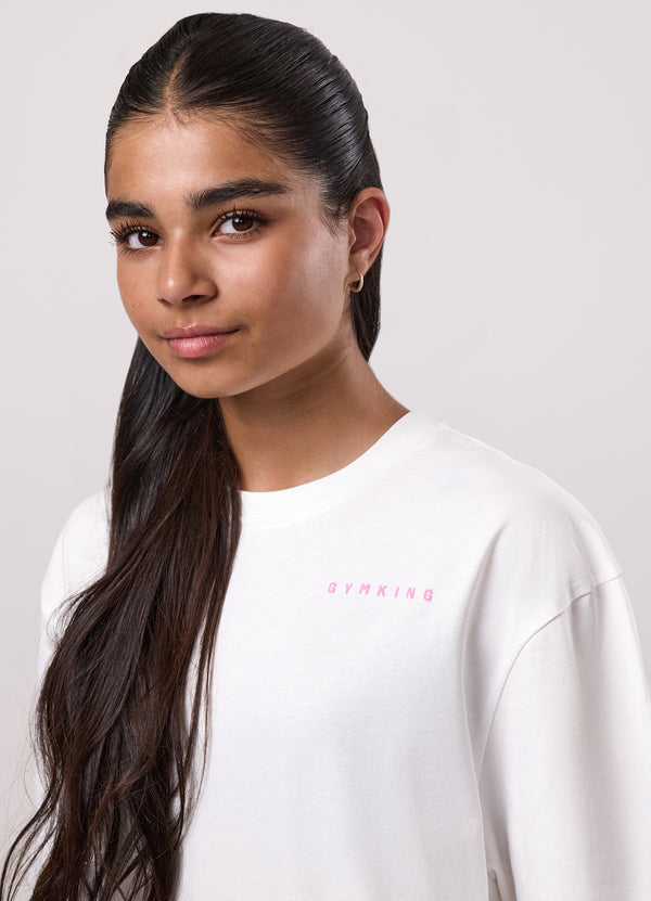 Gym King Kids Malibu Boyfriend Tee Cream