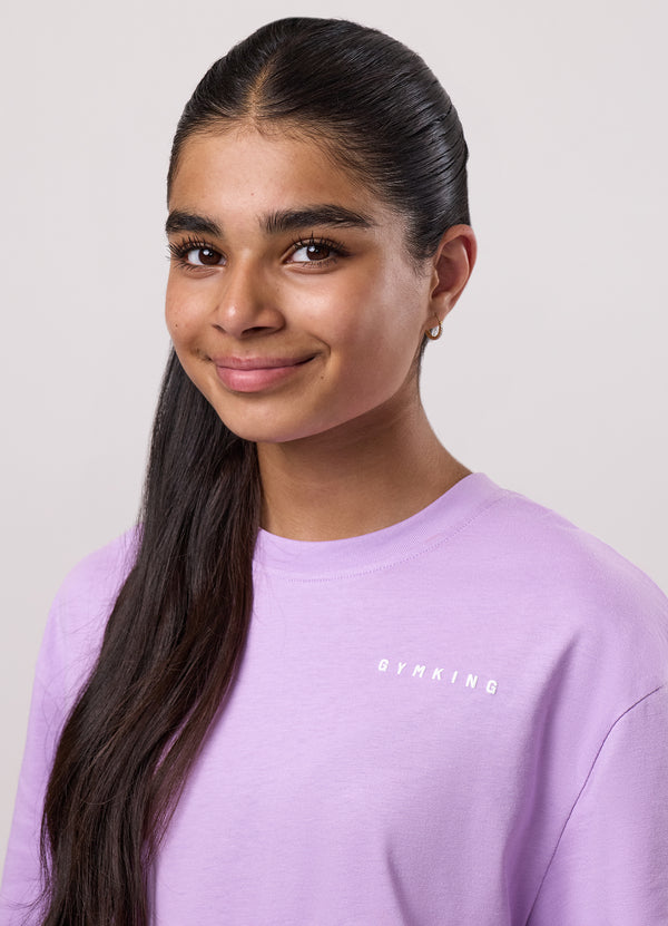 Gym King Kids Malibu Boyfriend Tee Lilac Haze