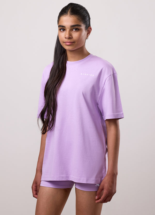 gym king Kids Malibu Boyfriend Tee Lilac Haze