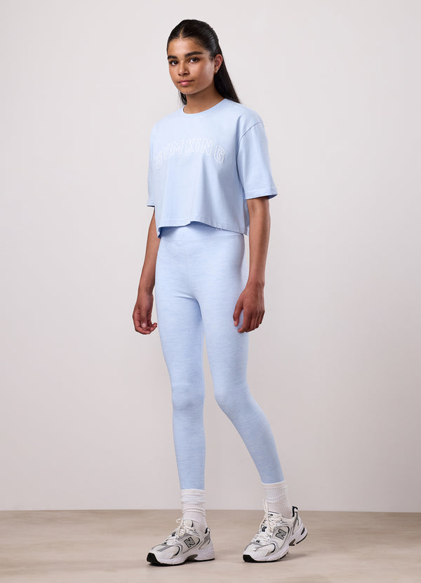 Gym King Kids Malibu Cropped Tee Hydrangea Blue