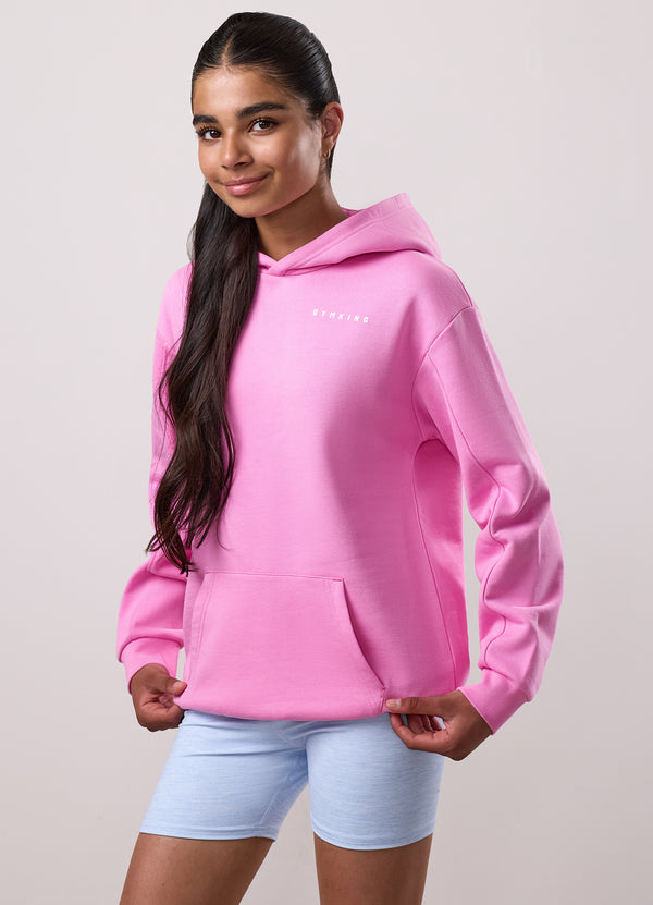 gym king Kids Malibu Oversized Hood Bubblegum Pink