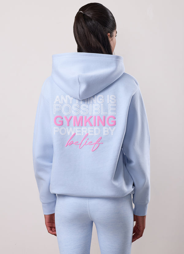 gym king Kids Malibu Oversized Hood Hydrangea Blue