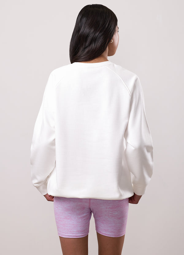 Gym King Kids Malibu Raglan Sleeve Crew Cream