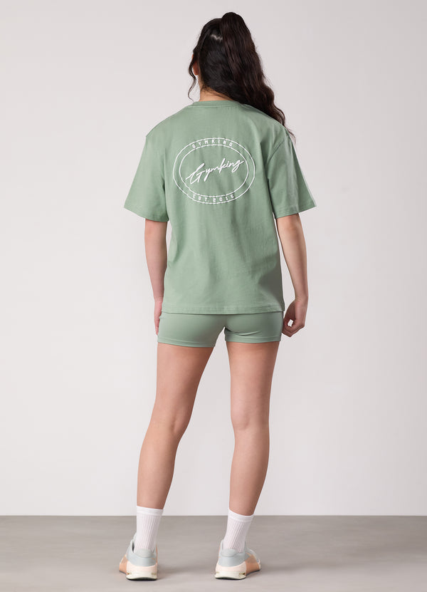 Gym King Kids Origin Boyfriend Tee Soft Sage