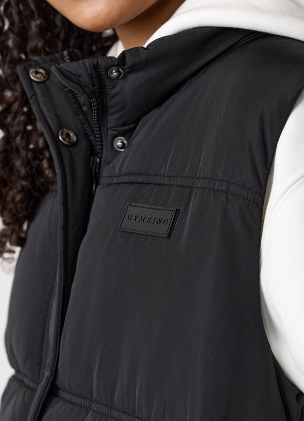 Gym King Kids Panelled Gilet Black