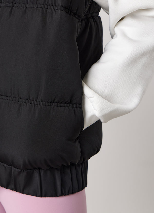 Gym King Kids Panelled Gilet Black