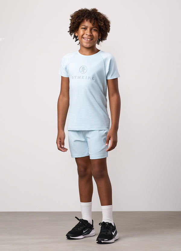 Gym King Kids Pro Jersey Short Blue Chalk