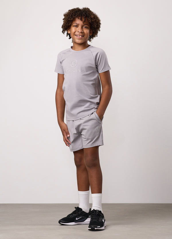 Gym King Kids Pro Jersey Short Urban Grey