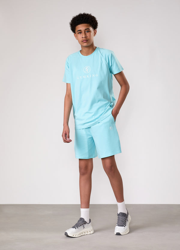 Gym King Kids Pro Short Aqua Sky