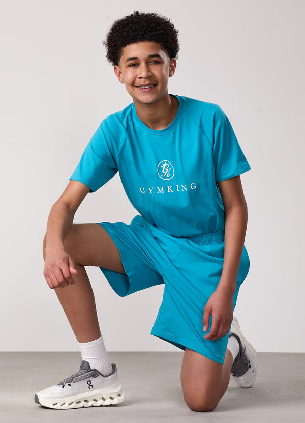 Gym King Kids Pro Short Marine Teal