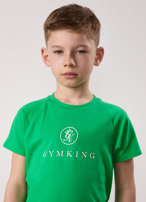 Gym King Kids Pro Tee Apple Green