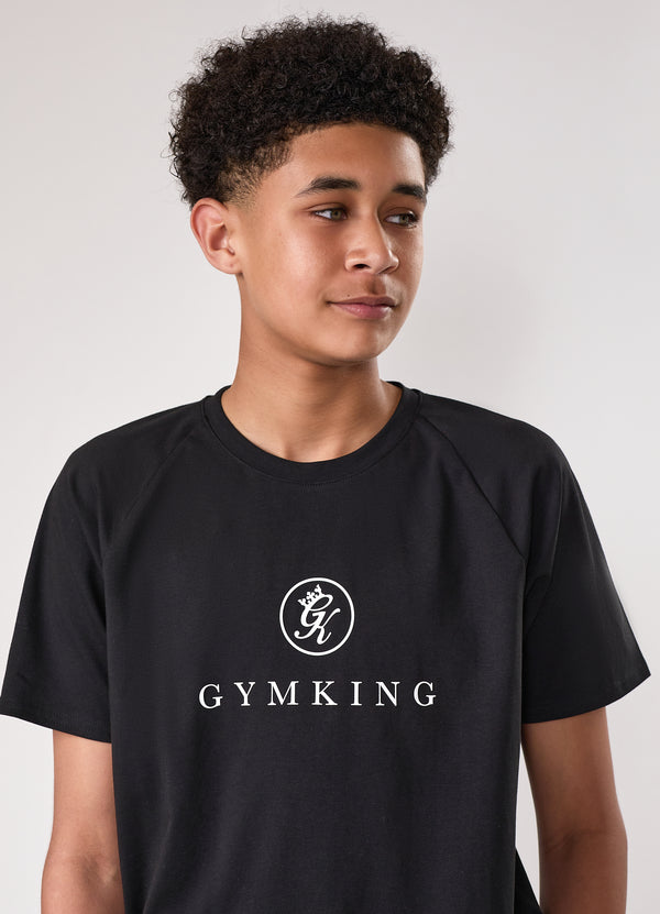 gym king Kids Pro Tee Black