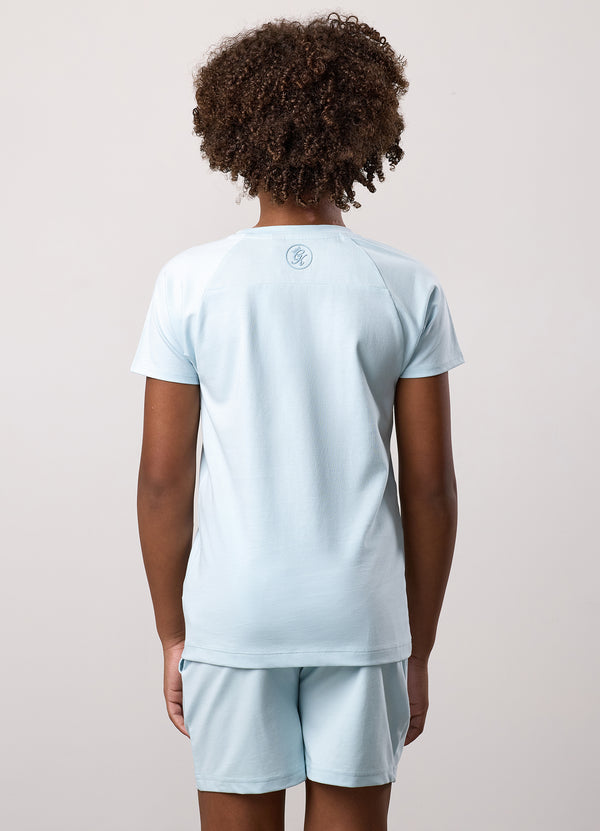 gym king Kids Pro Tee Blue Chalk