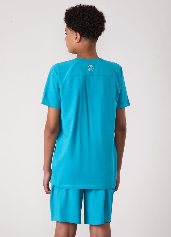 gym king Kids Pro Tee Marine Teal
