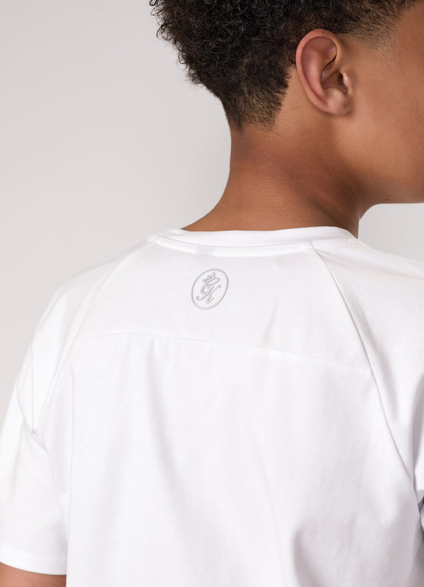 Gym King Kids Pro Tee White