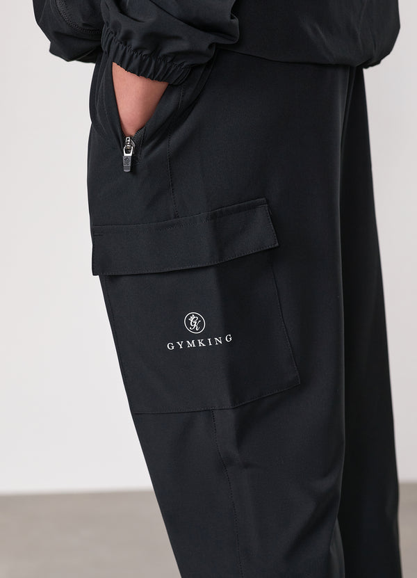Gym King Kids Pro Woven Cargo Black