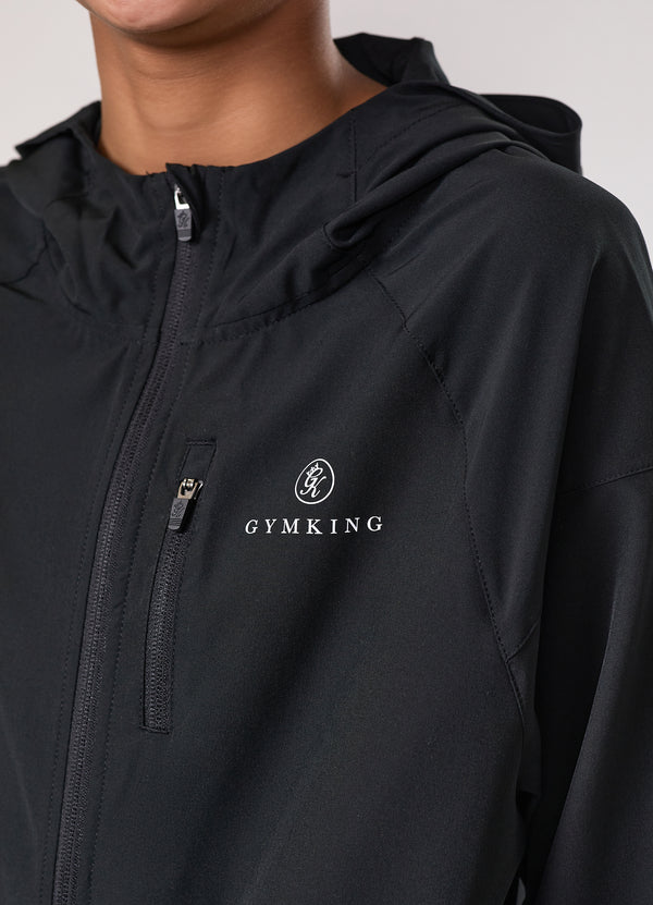 Gym King Kids Pro Woven Hood Black