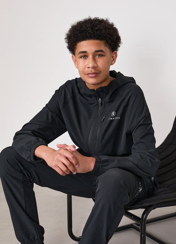 gym king Kids Pro Woven Hood Black