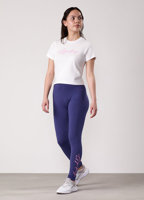 Gym King Kids Script Jersey Legging Starlight Blue