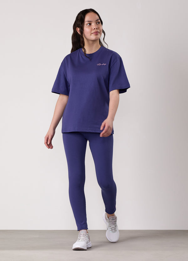 Gym King Kids Script Jersey Legging Starlight Blue