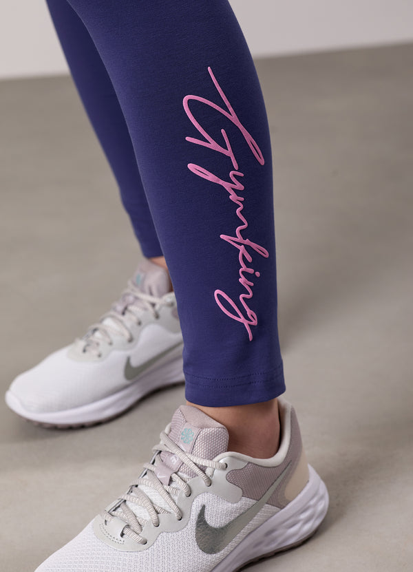 gym king Kids Script Jersey Legging Starlight Blue