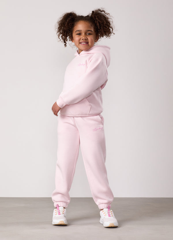Gym King Kids Script Relaxed Fit Jogger Baby Pink