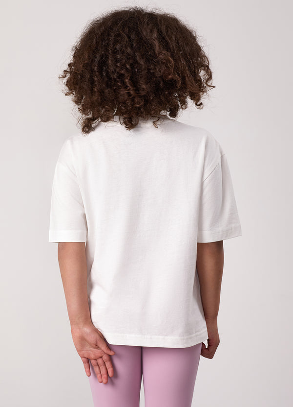 gym king Kids Shadow Boyfriend Tee Cream