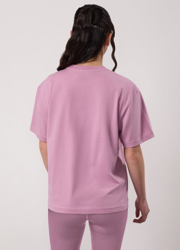 gym king Kids Shadow Boyfriend Tee Mauve