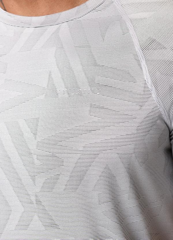 Gym King Limitless Abstract Knit Tee White/Black