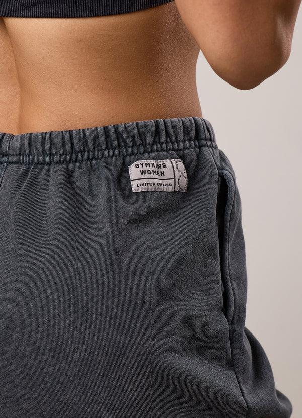 Gym King Limitless Relaxed Fit Short Washed Black