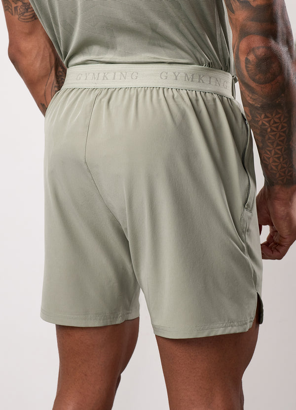 gym king Limitless Woven Short Soft Khaki
