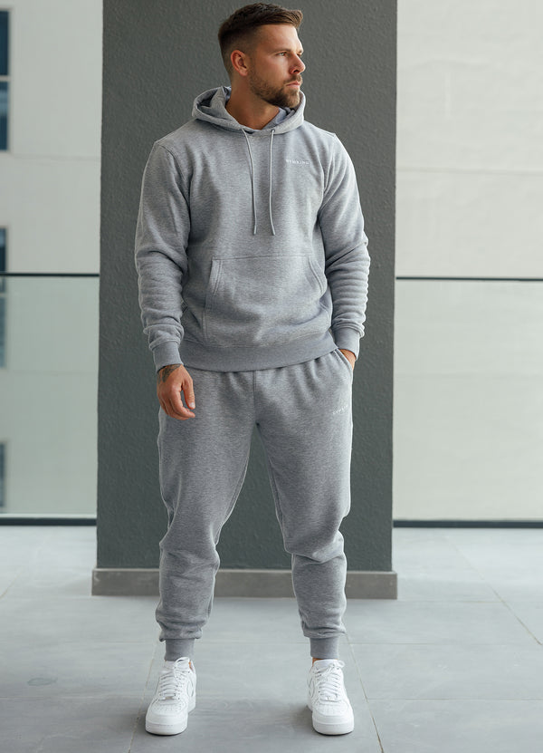Gym King Linear Fundamental Hood Grey Marl