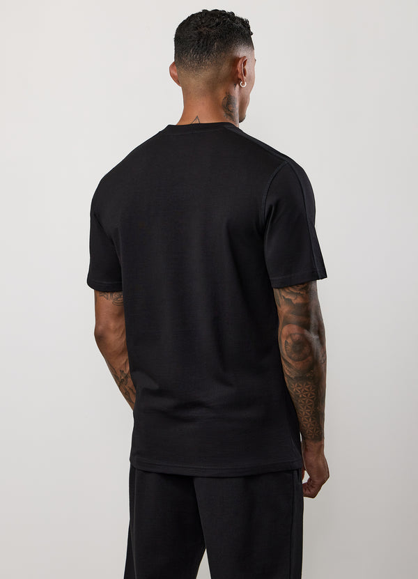 gym king Linear Jersey Tee Black