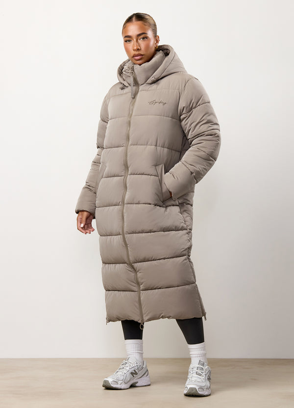 Gym King Longline Puffer Truffle