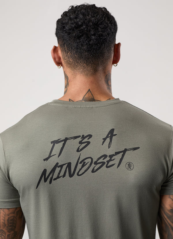 Gym King Mindset Graphic Tee Khaki