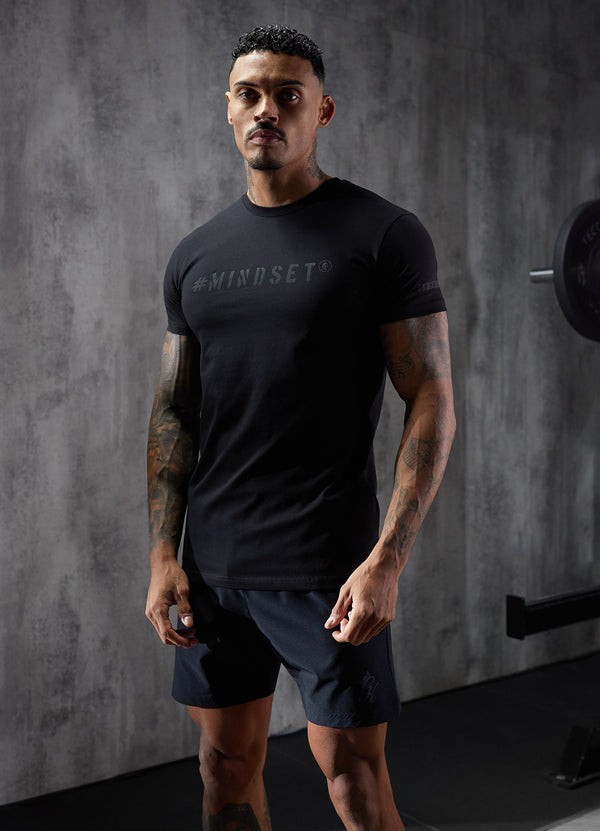 Gym King Mindset Jersey Tee Black