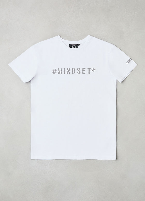 gym king Mindset Jersey Tee White