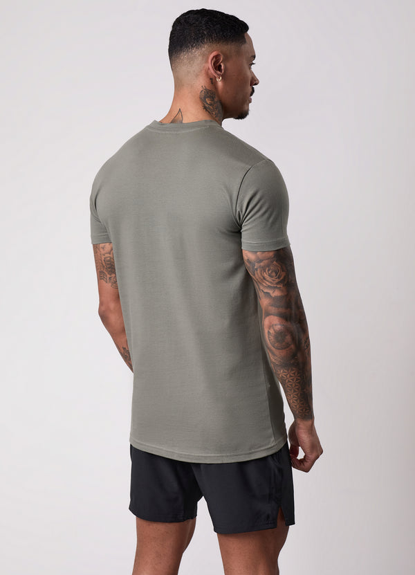 Gym King Mindset Tee Khaki